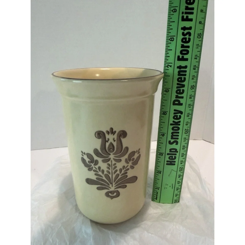 Pfaltzgraff Village Standard Utensil Crock #500 Straight Side Utensils Holder